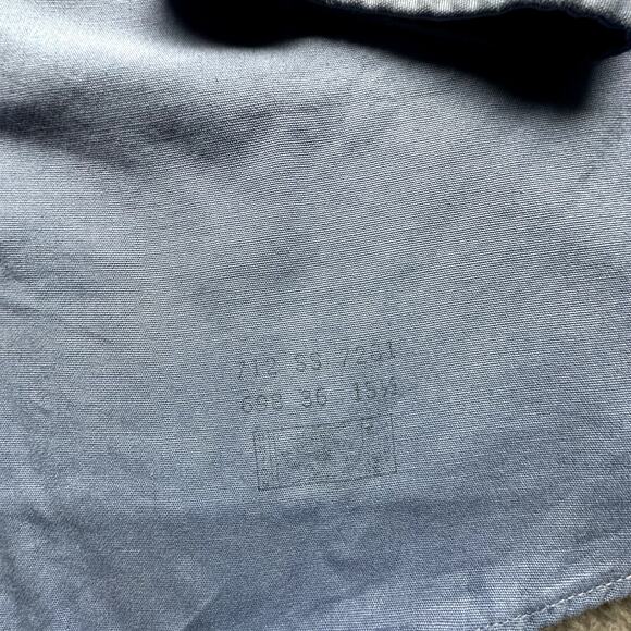 Vintage 50s 60s Conquerer Simpsons Soulette Poplin Sanforized Button Shirt Large - Picture 11 of 13